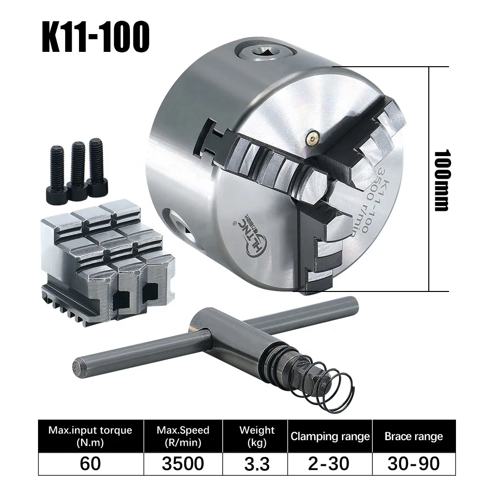 European K11-160 Lath Chuck 3jaw Sanou Jaws Chuck 3 Jaw Self Centering Chuck Self-Centring K11 160mm Hydraulic