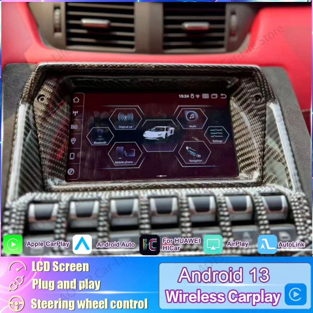 For Lamborghini Aventador LP700-4 LP750-4 SV 2011~2019 Wireless CarPlay Android Auto GPS Navigation Stereo Multimedia Player