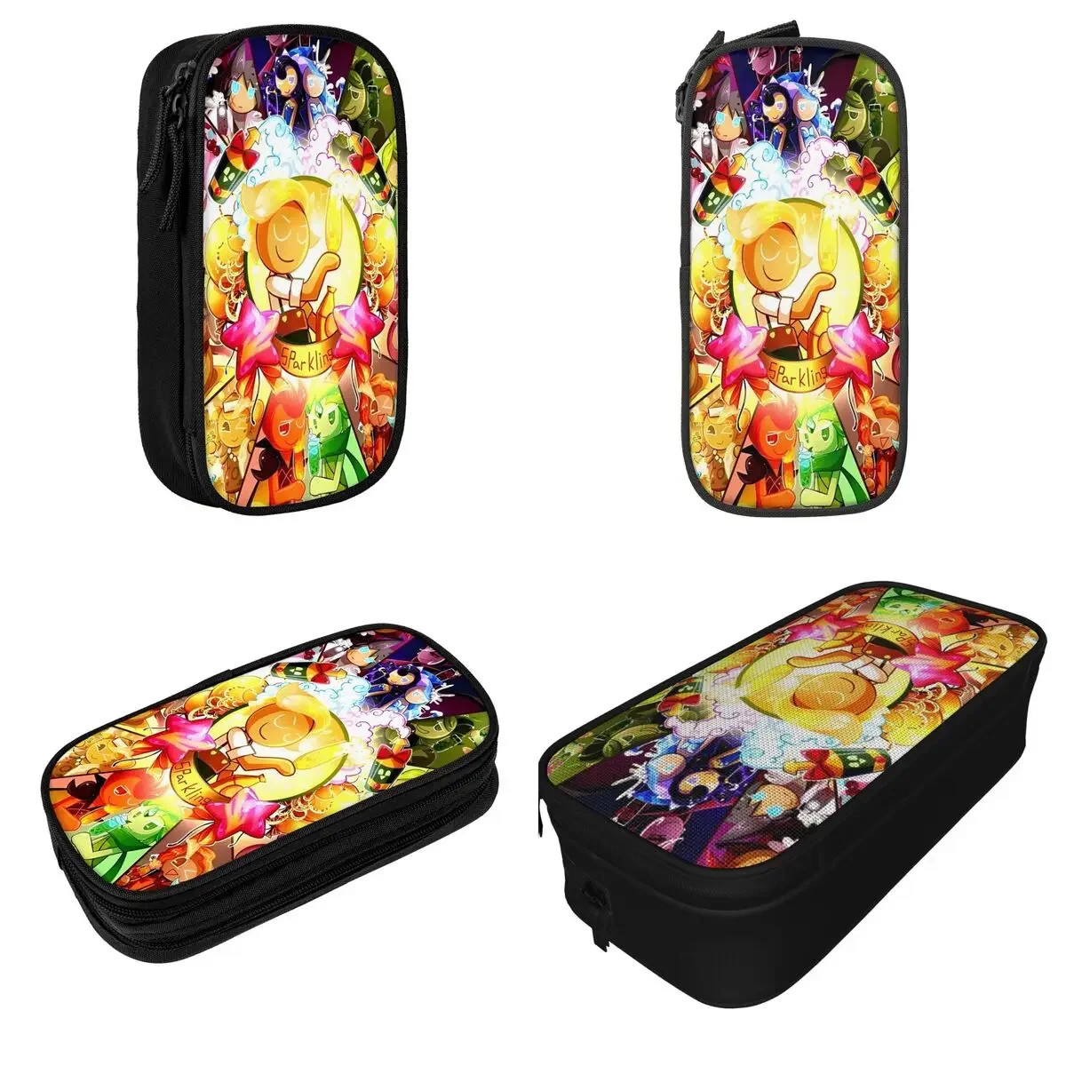 Cookie Run Kingdom Pencil Cases Pencilcases Pen Kids Large Storage Bag School Supplies Zipper Stationery
