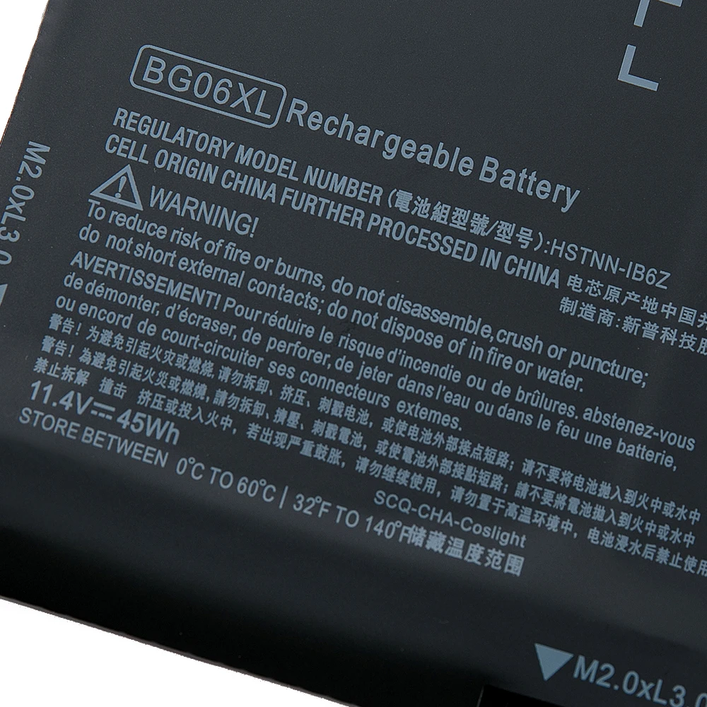 KEYUAN BG06XL Laptop Battery For HP EliteBook 1040 G3 P4P90PT HSTNN-Q99C HSTNN-IB6Z 804175-1B1 804175-1C1 804175-181 11.4V 45Wh