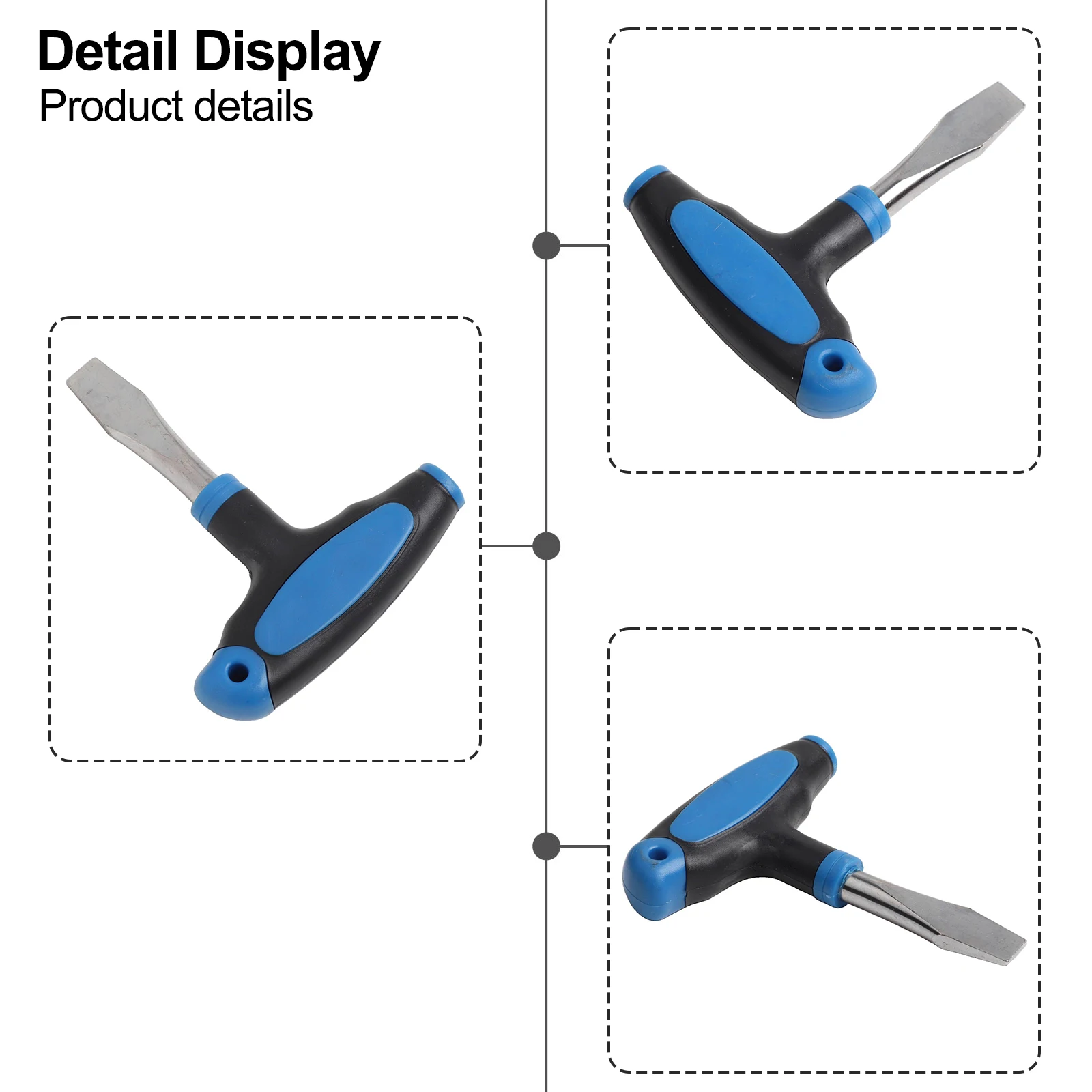 T-Handle Flat-Head Screwdriver Set Slotted Iron Tool For Camera Tripod Monopod Quick-Release Plate Slotted Pack Bolt Accessory