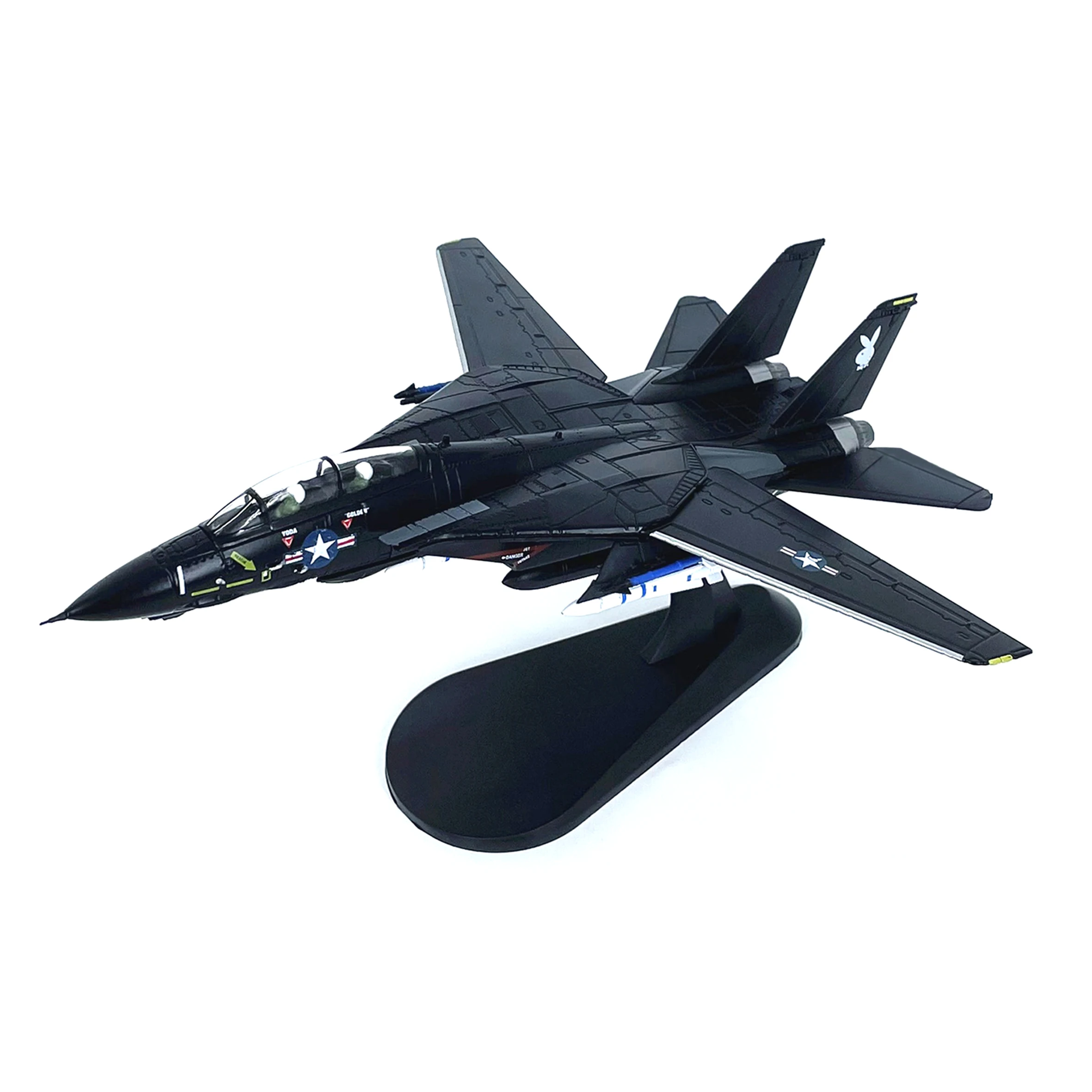 1-100-us-f-14-fighter-vx-4-tester-squadron-variable-sweep-wing-angle-alloy-static-finished-product-model