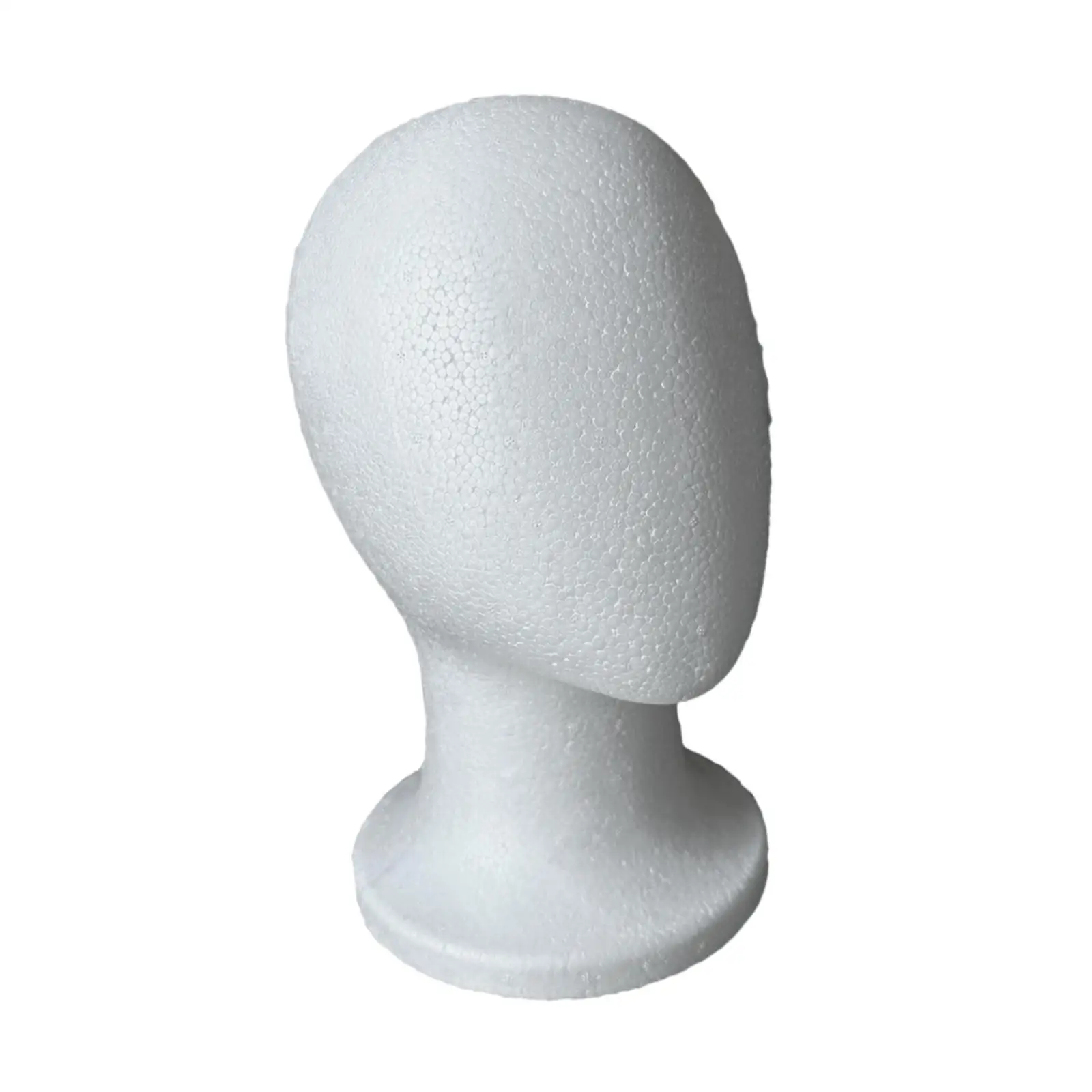 حامل عرض قبعة عارضة أزياء برأس إسفنجي، حامل شعر مستعار أبيض خفيف الوزن، رأس نموذجي للسفر في صالونات التجميل المنزلية #6