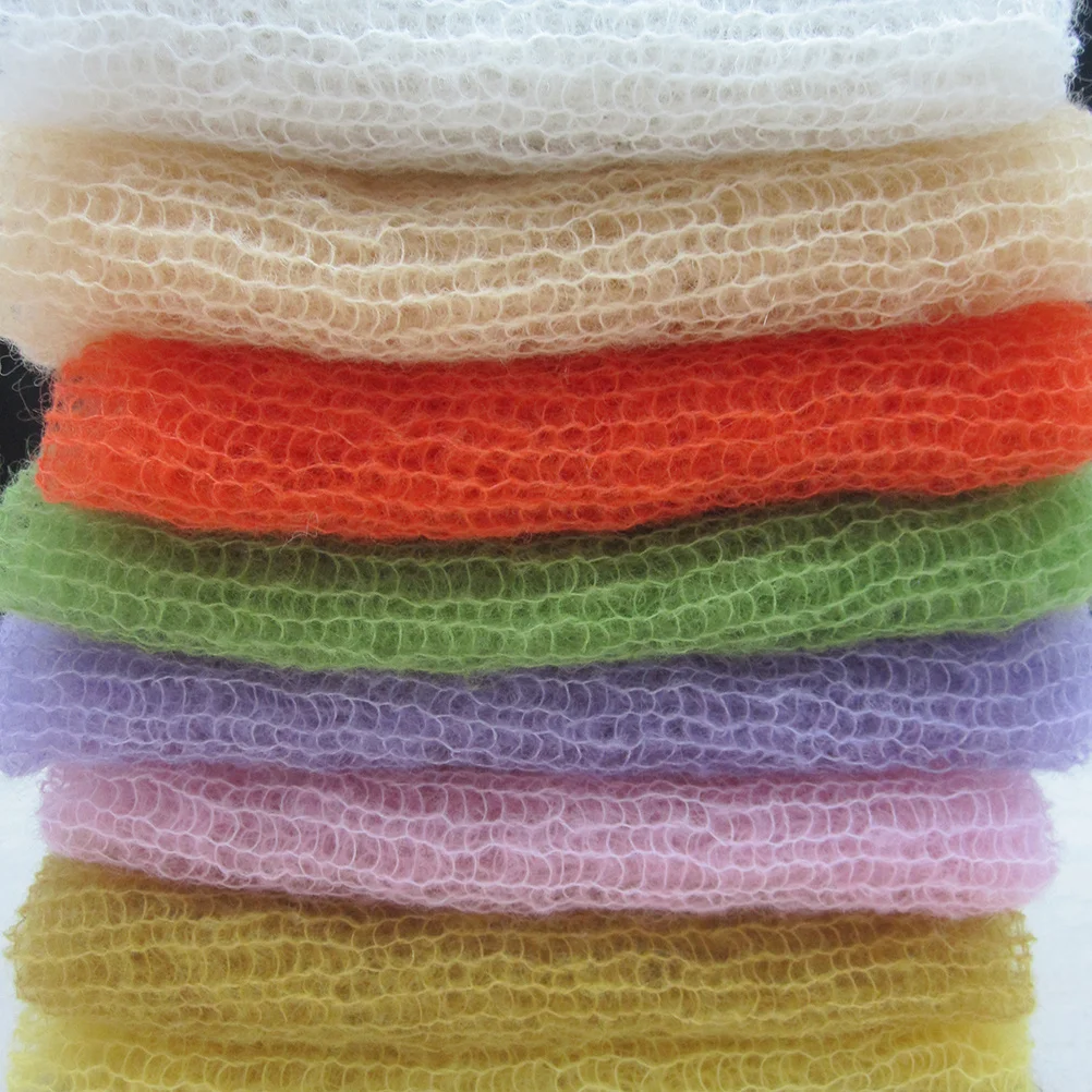 

Mohair Baby Photo Wrap Beige Newborn Photography Prop Soft Comfortable Newborn Photo Wraps Unisex Baby Boy Girl