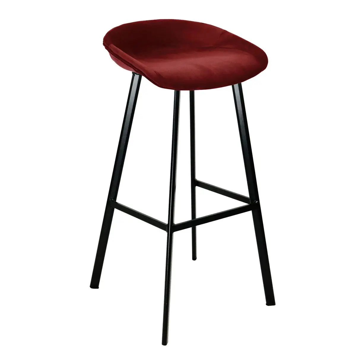 

Modern Metal Fabric Bar Stools For Home Office Hotel Kitchen Courtyard Villa Events Banquets Custom Factory Design Dining Chair