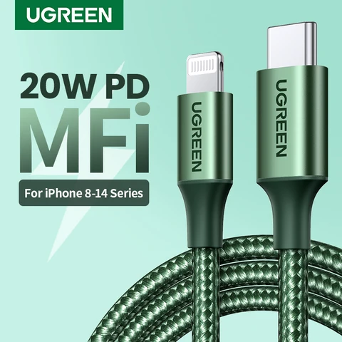 UGREEN MFi USB C к Lightning Кабель 20W для Быстрой Зарядки iPhone и iPad — фото товара