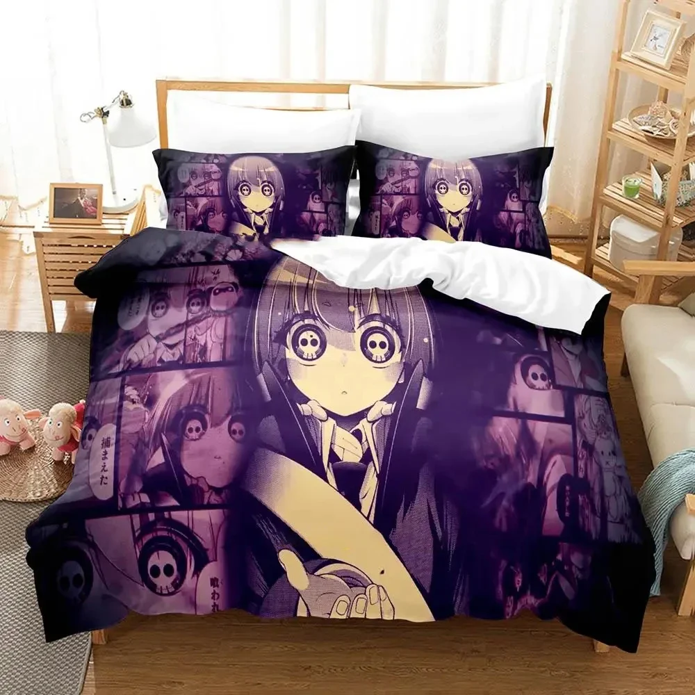 

Anime Dark Gathering Bedding Set Duvet Cover Bed Set Quilt Cover Pillowcase Comforter king Queen Size Boys Adult Bedding Set