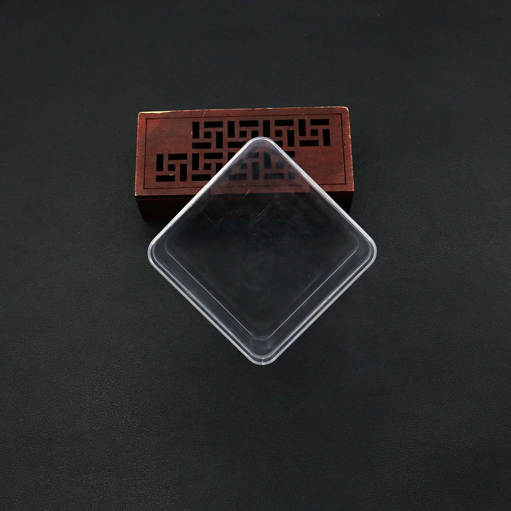 

63x63mm Square Transparent Organizer Portable Boxes Multi Purpose Accessory Storage Tools for Display and Preserve Jewelry Nail