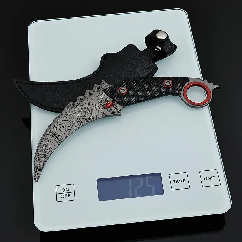 18CM Arena Breakout Game Peripherals Claw Knifes Full Metal Model Ornaments Outdoor Trainning Sword Cosplay Katana Toy Boy Gifts