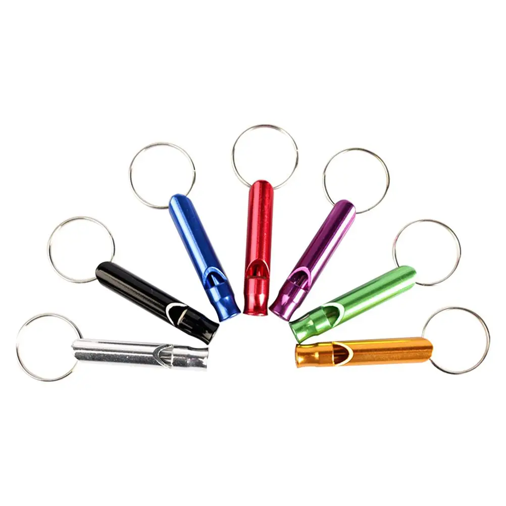 

7pcs Training Whistle for Birds Dogs Metal Alloy Ultrasonic Lightweight 7 Random Colors Pet Supply Accessories Dog Training