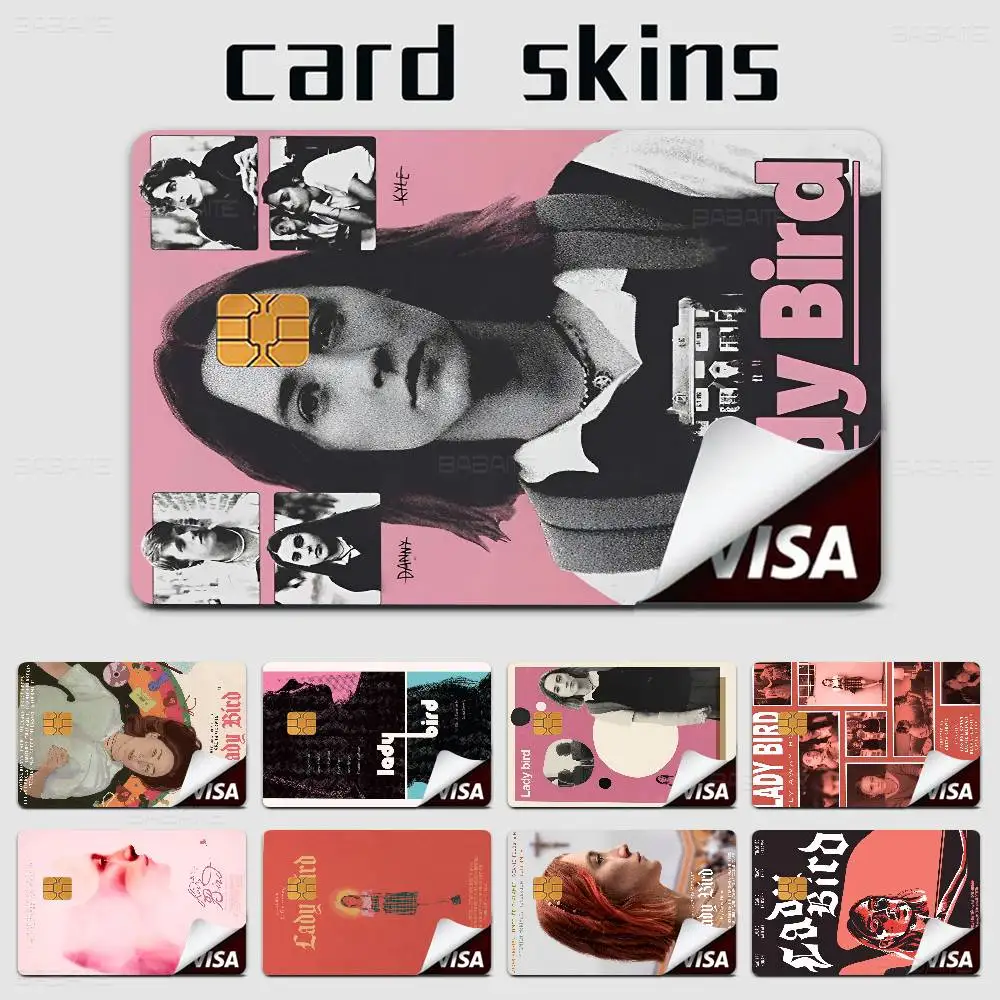 

Lady Bird Credit Card Skin Stickers No Adhesive Residue Water Proof For VISA Credit Card Subway Access Card
