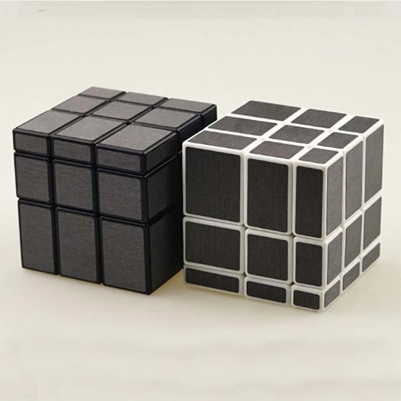 ShengShou Shaped Mirror Brushed Stickers Gold Silver Black Gray Shaped Magic Cube 2x2x2 3x3x3Children's Educational Toys