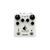 NUX Ace of Tone NDO-5 Pedal, Electric Guitar Effects, Dual Overdrive Pedal, Stacked Delay Pedal