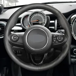 For MINI Cooper S JCW F54 F55 F56 F57 F60 R55 R56 R57 R58 R59 R60 R61 R50 R52 R53 Low-version Car Steering Wheel Leather Cover