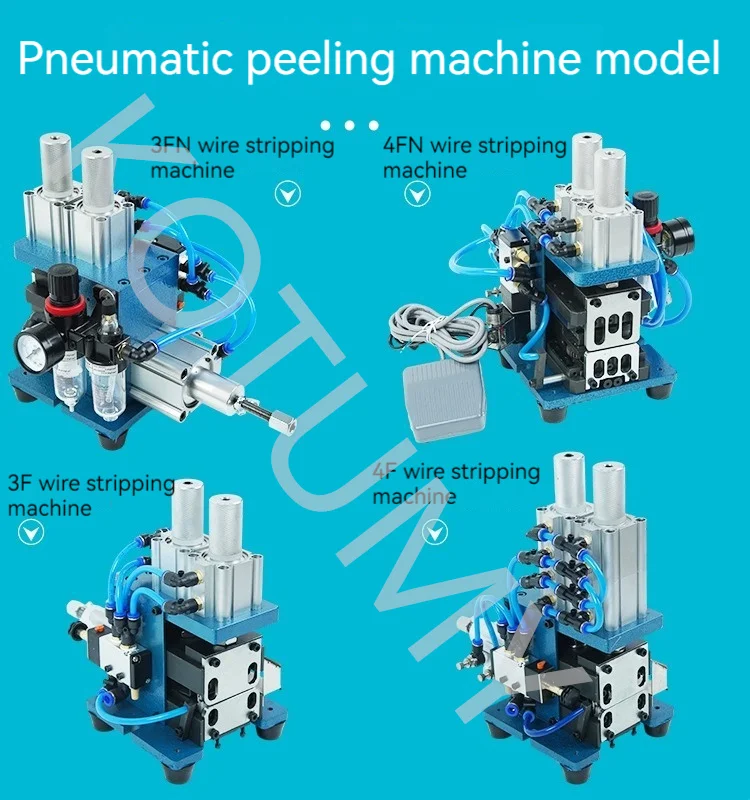 3F/4F Pneumatyczna automatyczna maszyna do ściągania izolacji Pneumatyczna maszyna do skręcania kabli Obieraczka do cięcia drutu Obcinak z ostrzem 3F