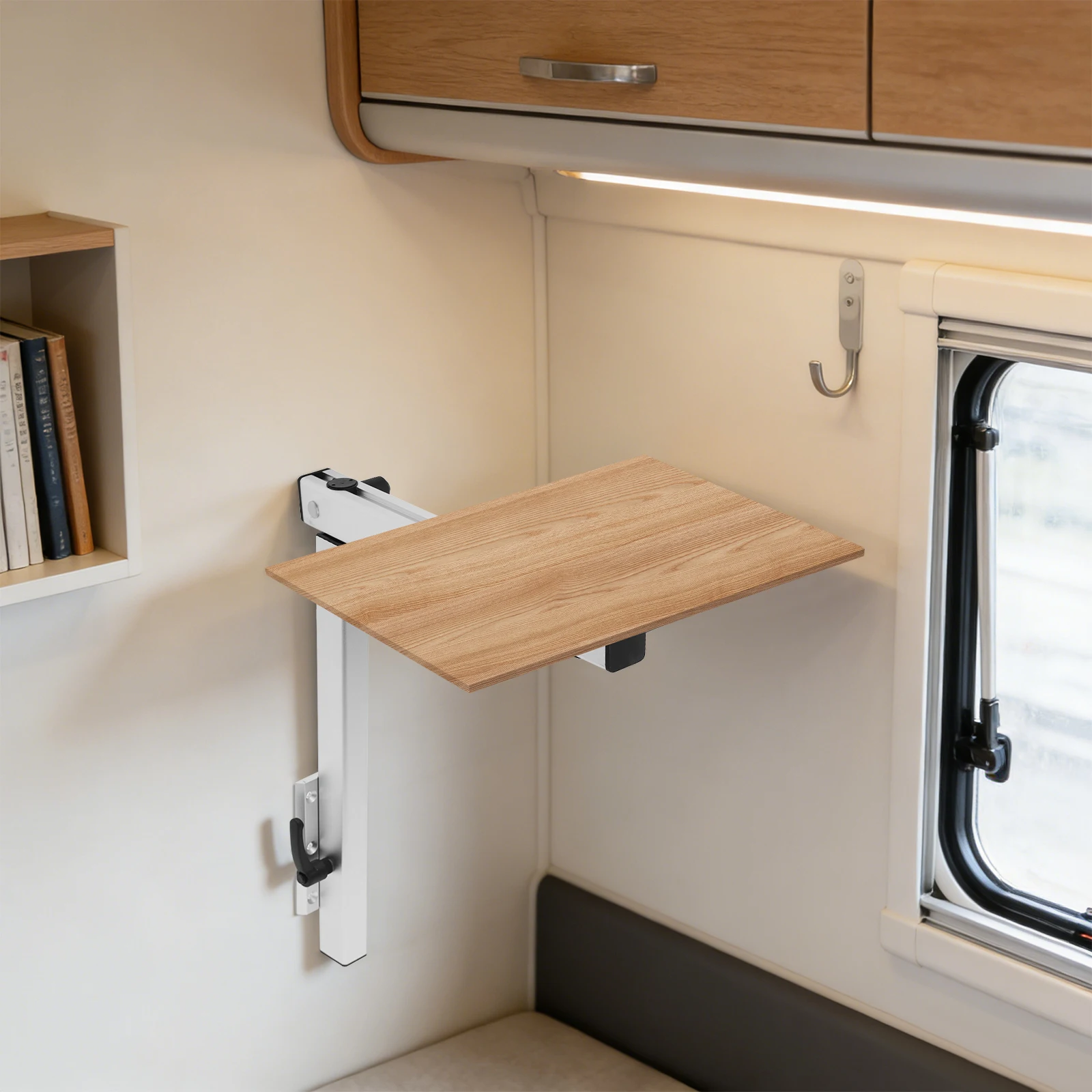 

DX0052 RV Swivel Table Leg, RVs Support Tabletop Rack Carrier Board for Caravan, Yachts 50.8*40.8cm