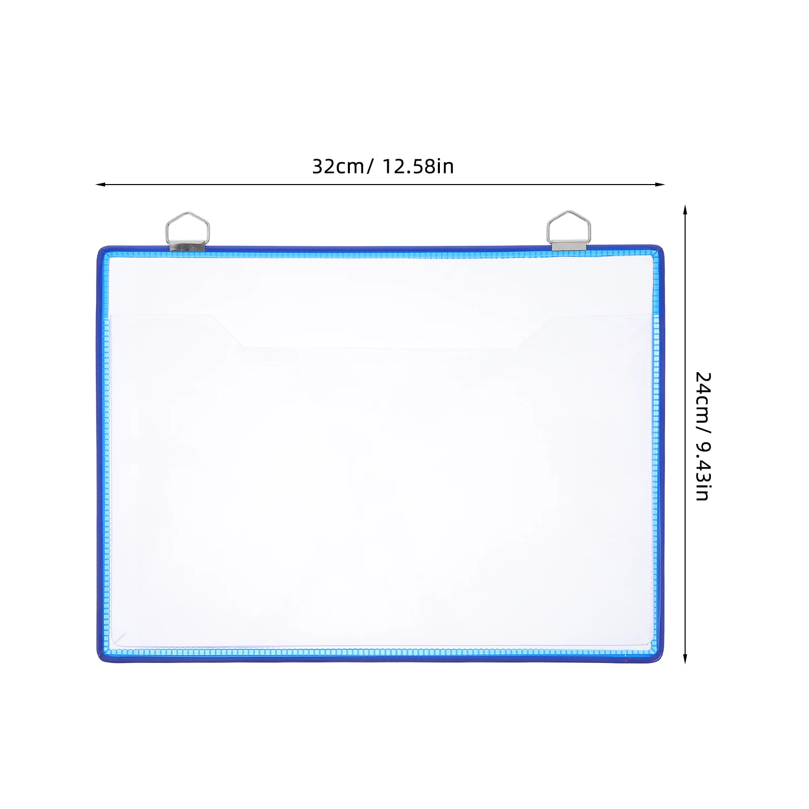 Carpeta colgante, organizador montado en la pared, bolsa de almacenamiento de documentos transparente, bolsa de plástico gruesa para el hogar, oficina, estudio, archivo de pared