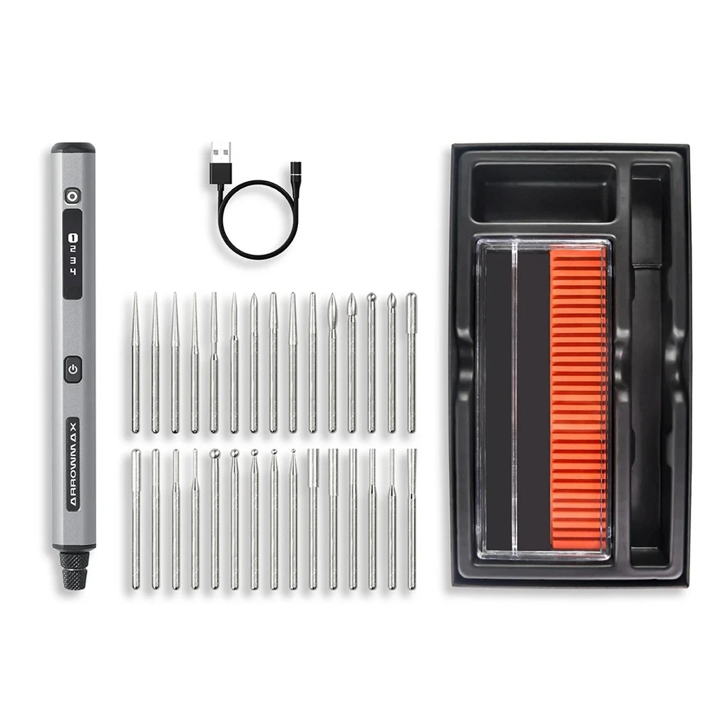 

Engraving Pen Electric Cordless Rotary Tool Kit Mini Grinder with 30 Bits for Metal Wood Plastics Glass Carving New