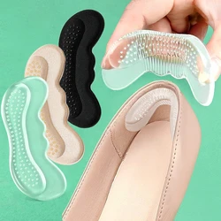 Almofadas de Salto de Silicone para Mulheres Sapatos Costas Adesivo Stiletto Salto Alto Inserções Protetor Alívio da Dor Antiwear Pés Salto Almofada Almofada