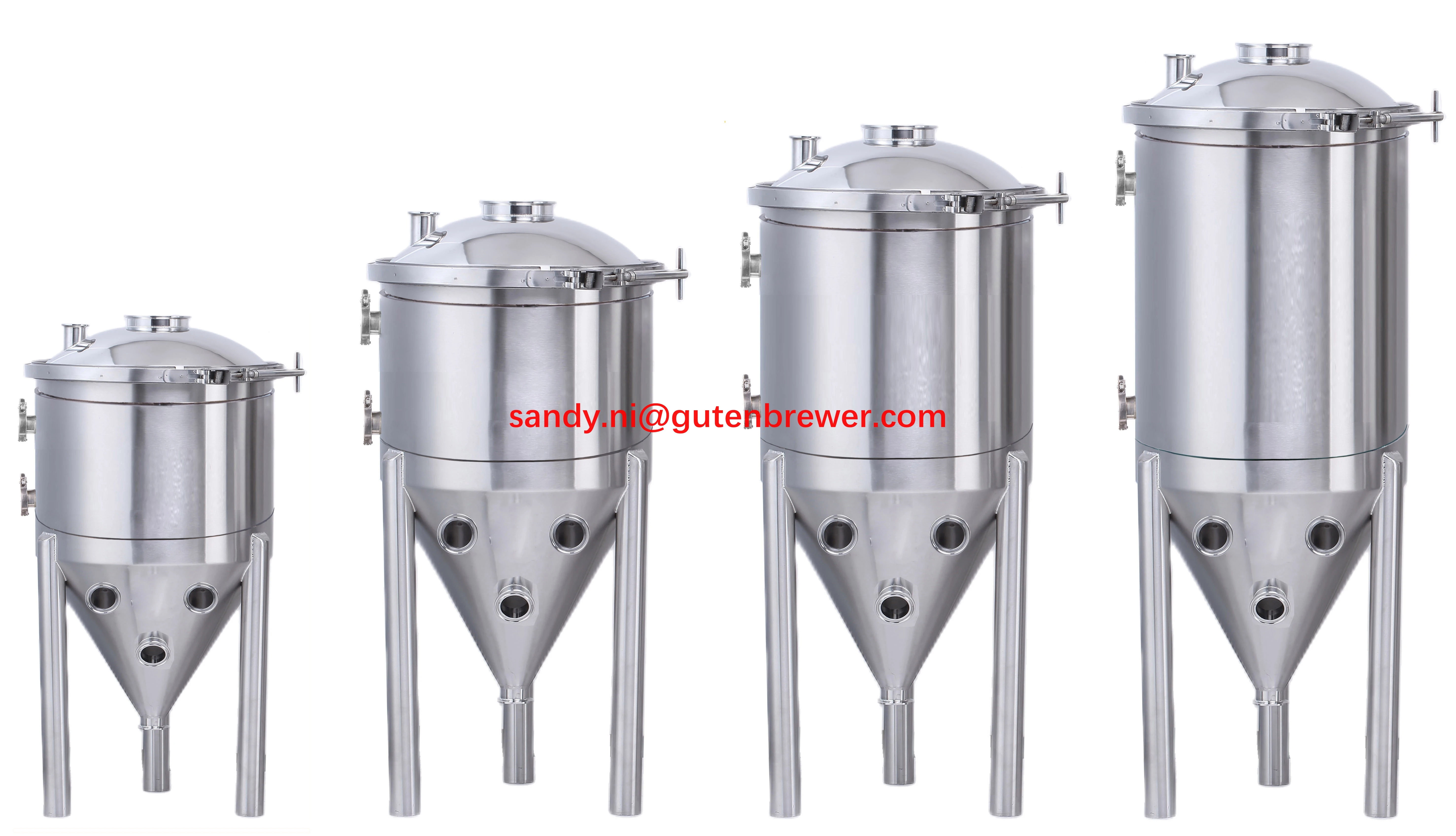 30L 55L 75L 105L مخروطي التخمير البيرة معدات مصنع الجعة الضغط تخمير تخمير البيرة خزان تخمير البيرة المعدات