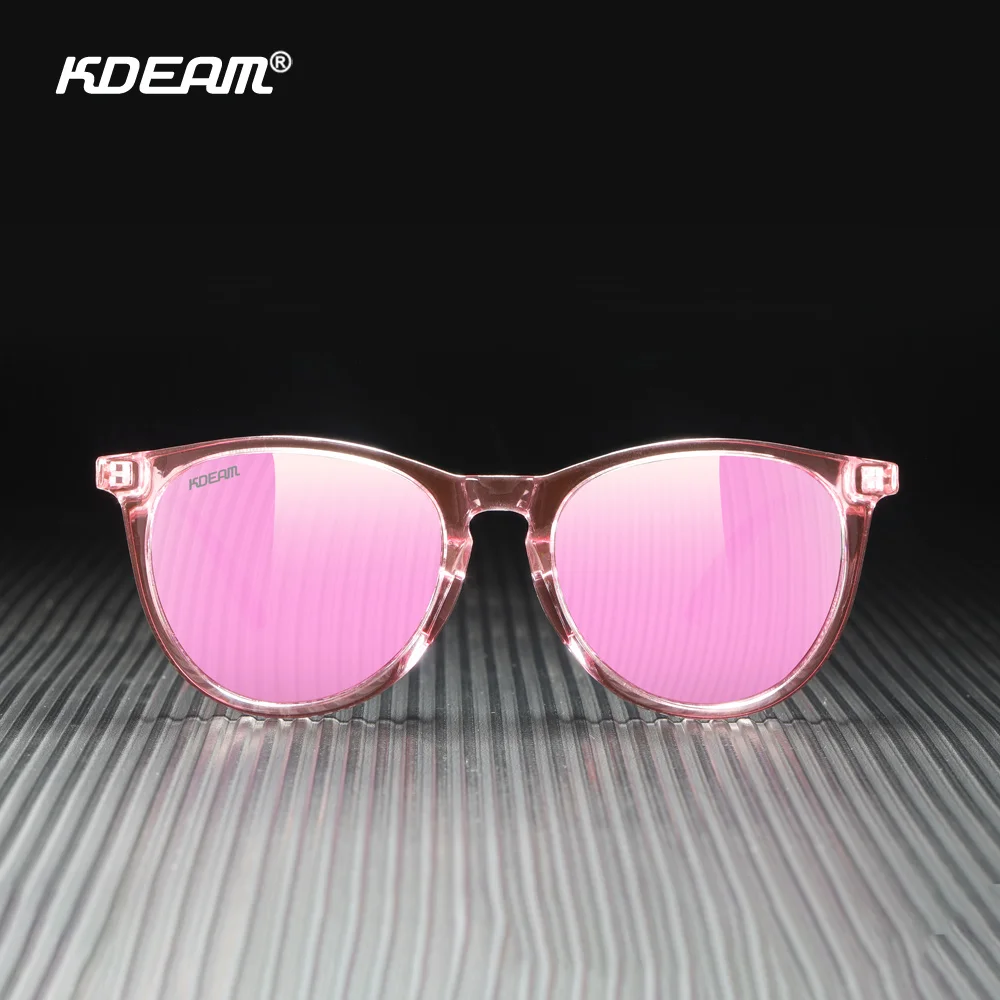 KDEAM Round Shaped Oversized Sunglasses Women The Polarized Lens & Flexible Rubber Bridge Adds A Twist To The Comfortable Design image 2