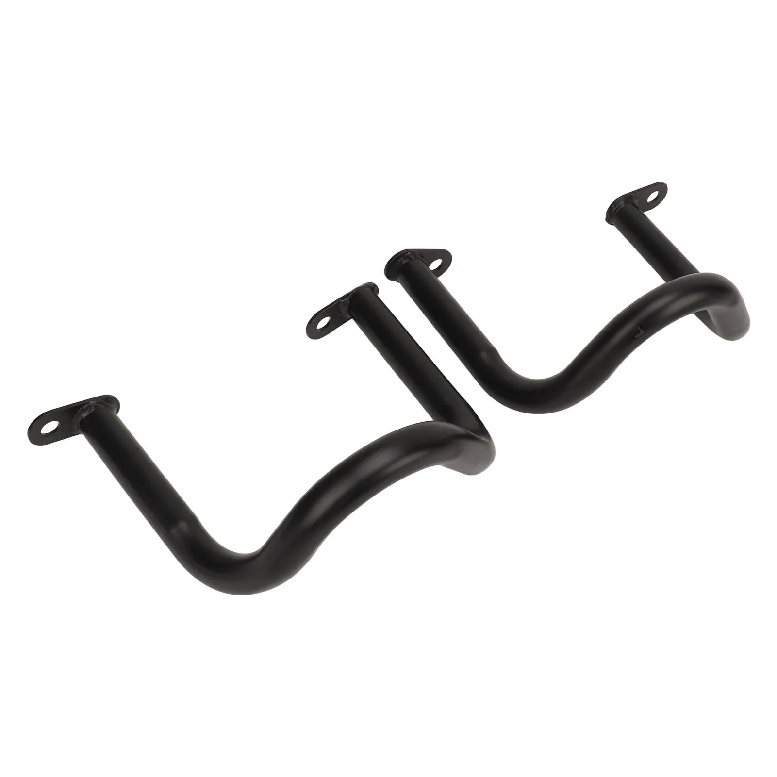 Engine Crash Bar for Royal Enfield Interceptor 650 Continental GT 650 - 2PCS Iron Hard Anodized Carbon Black Surface Protection