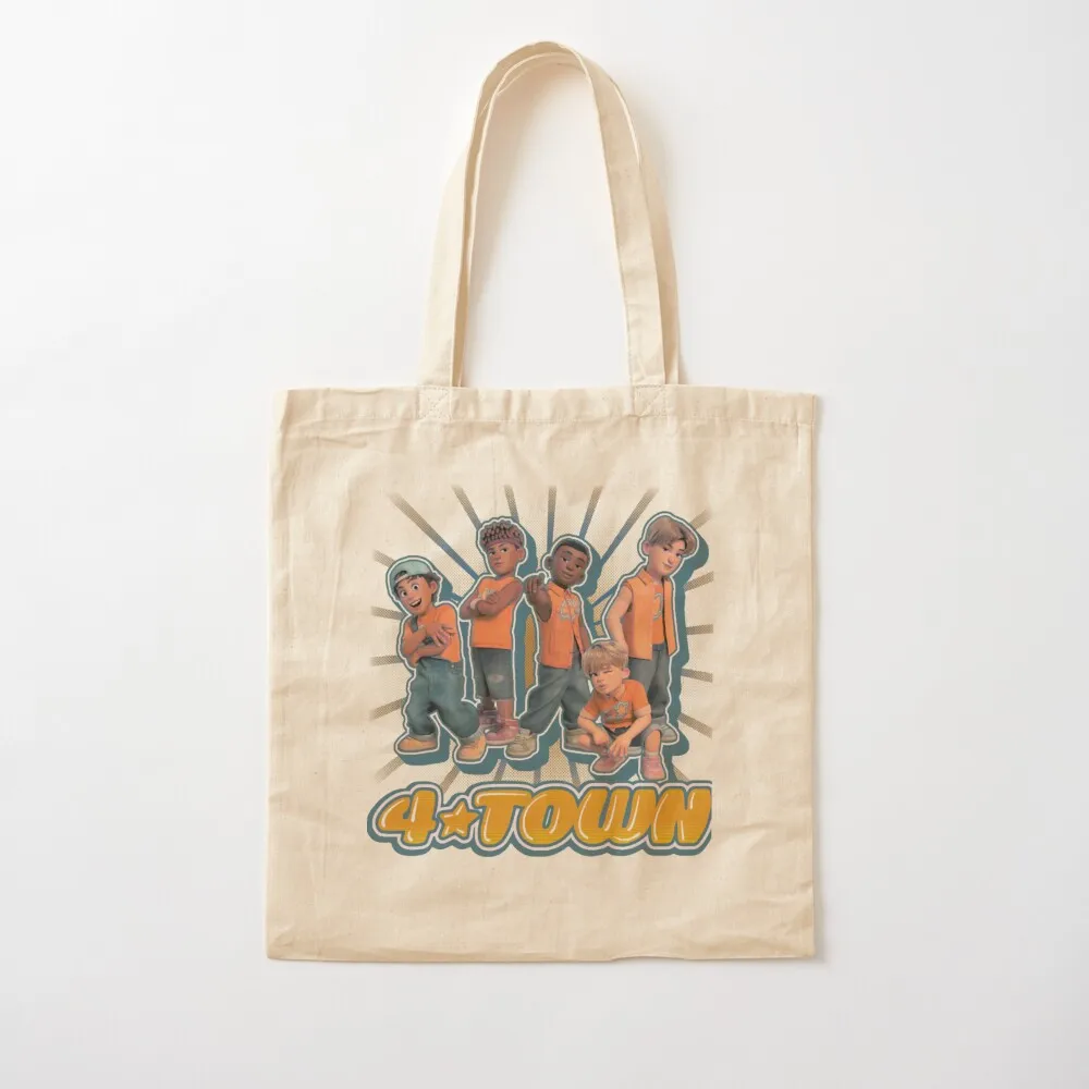 4 TOWN Tote Bag tote bag university sac pour femme Women's shopping bag custom fabric