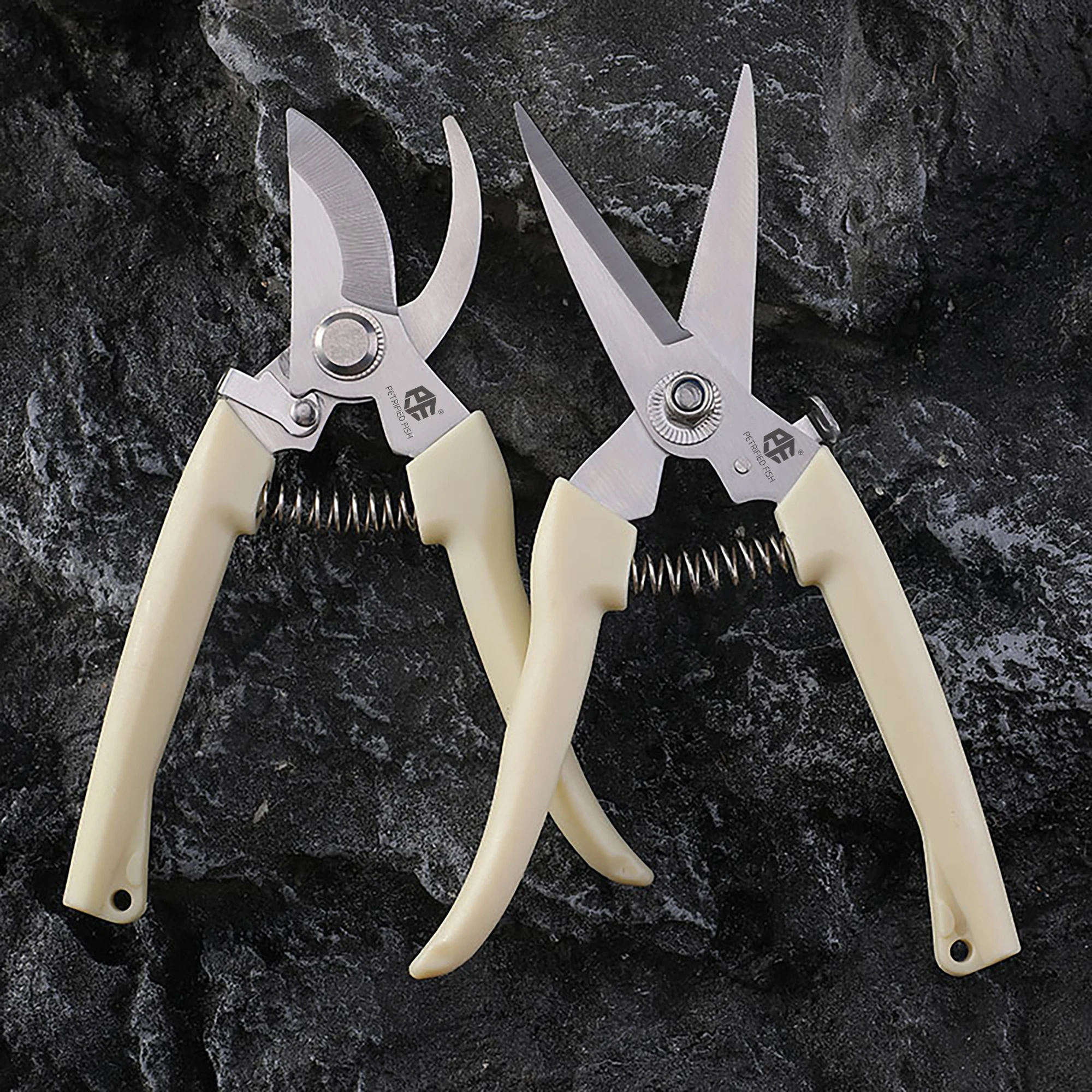 Scissors Heavy Duty Stainless Steel Ultra Sharp Hand Pruner Scissors For Garden Harvesting Fruits Vegetable Tools