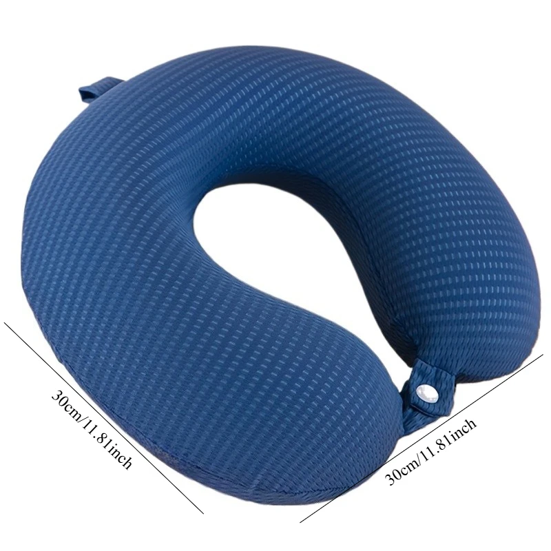 وسادة رقبة على شكل حرف U للتبريد الصيفي مع حشوة، مناسبة للمكاتب والمنازل والسفر؛ هدية عيد الميلاد وعيد الشكر