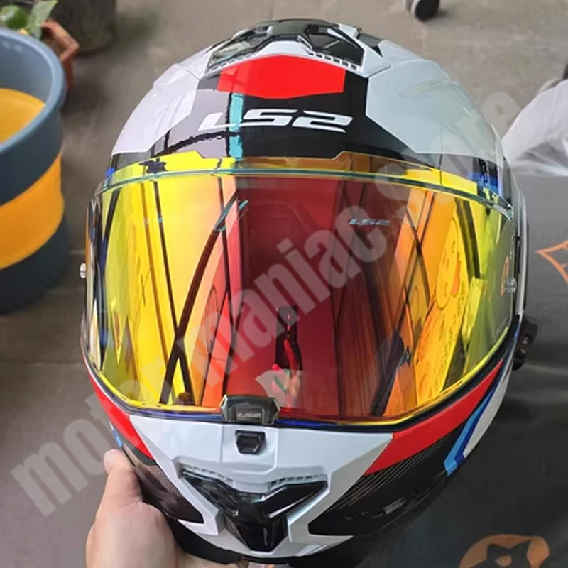 Ls2 Ff910 Advant II خوذة دراجة نارية رؤية LS2 FF910 مسدس إلكتروني عدسة حمراء أصلية حاجب من الشمس Capacete Ls2