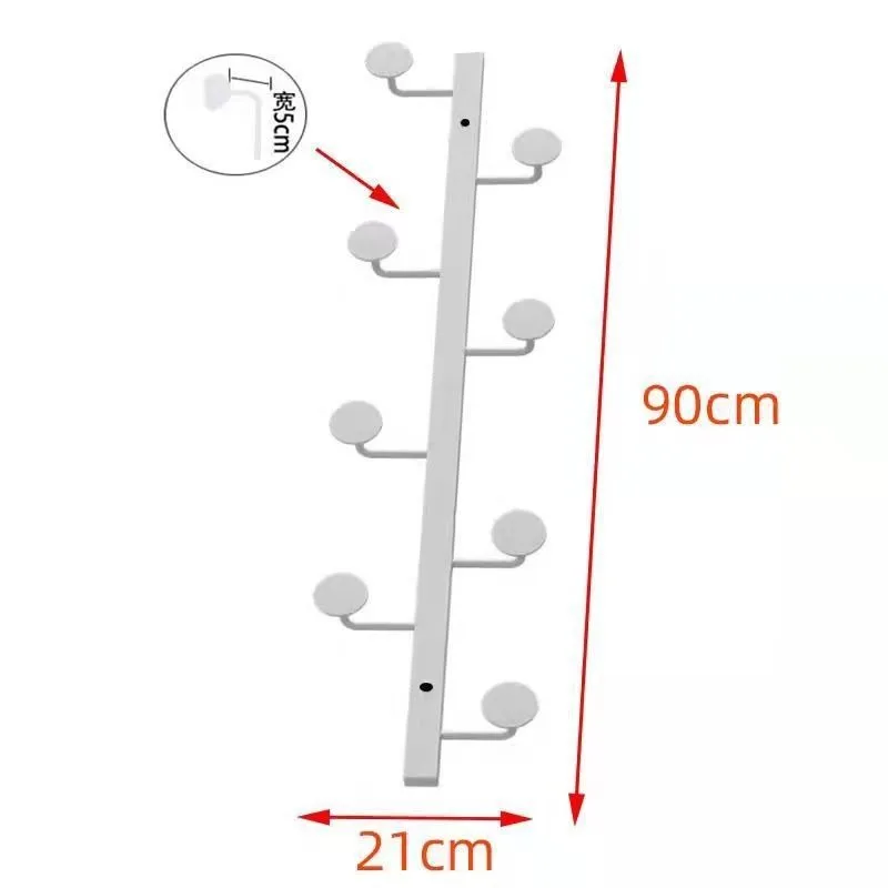 Rustproof Waterproof Wall Hooks with Round Disc Design, No Drill Adhesive Coat Rack, Creative Metal Hangers for Door Hallway - view 5