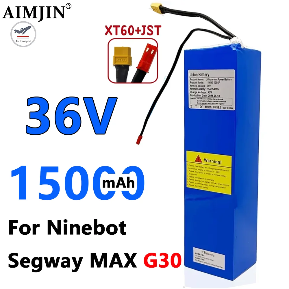 

G30 Electric Scooter Special Battery For Segway Ninebot MAX G30 battery 36V 15Ah 540Wh 10S6P 18650 Li-ion Battery Pack