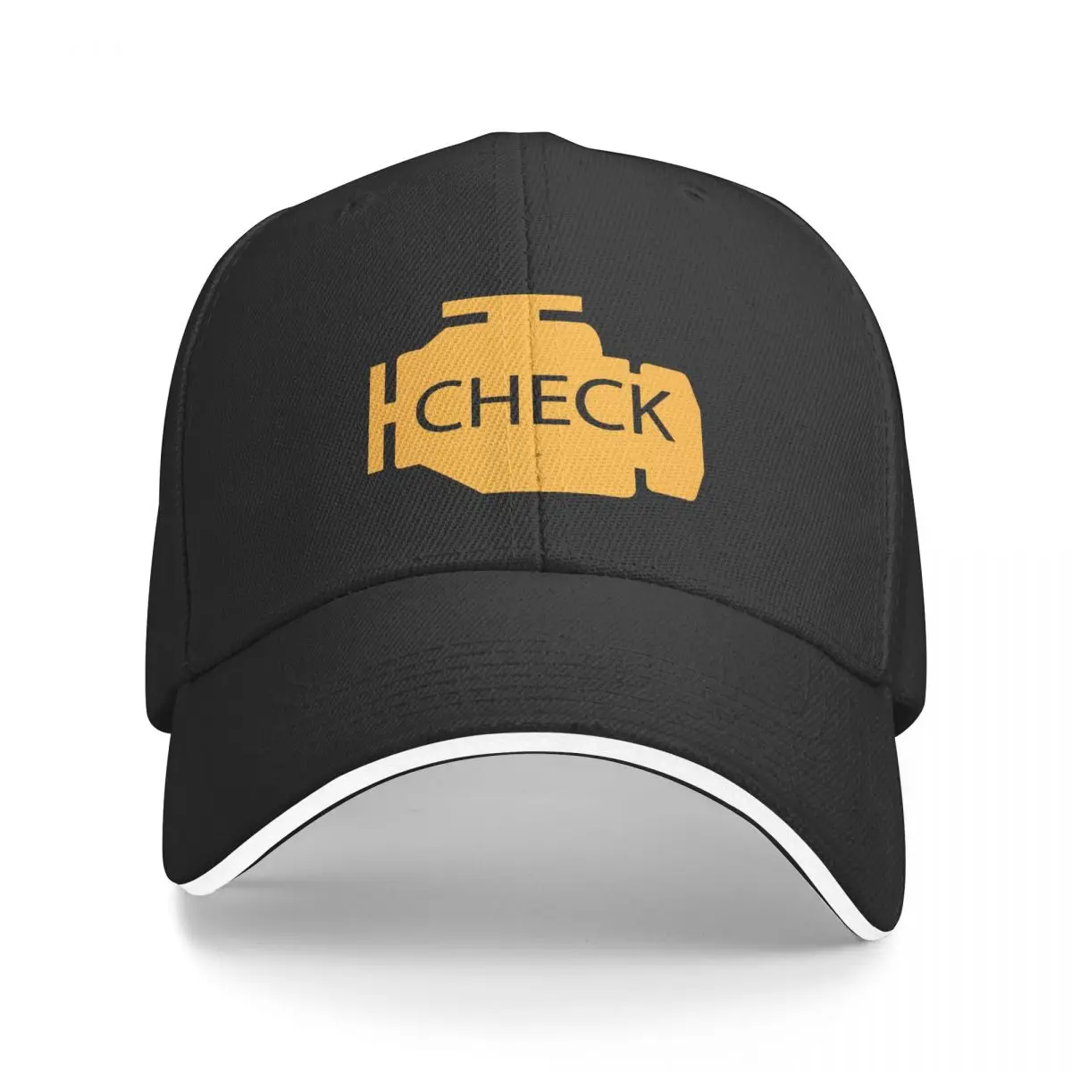 Check Engine Caps Men Women Fashion Automotive Hat Trucker Hat Fishing Hat Breathable Polyester Baseball Caps Summer