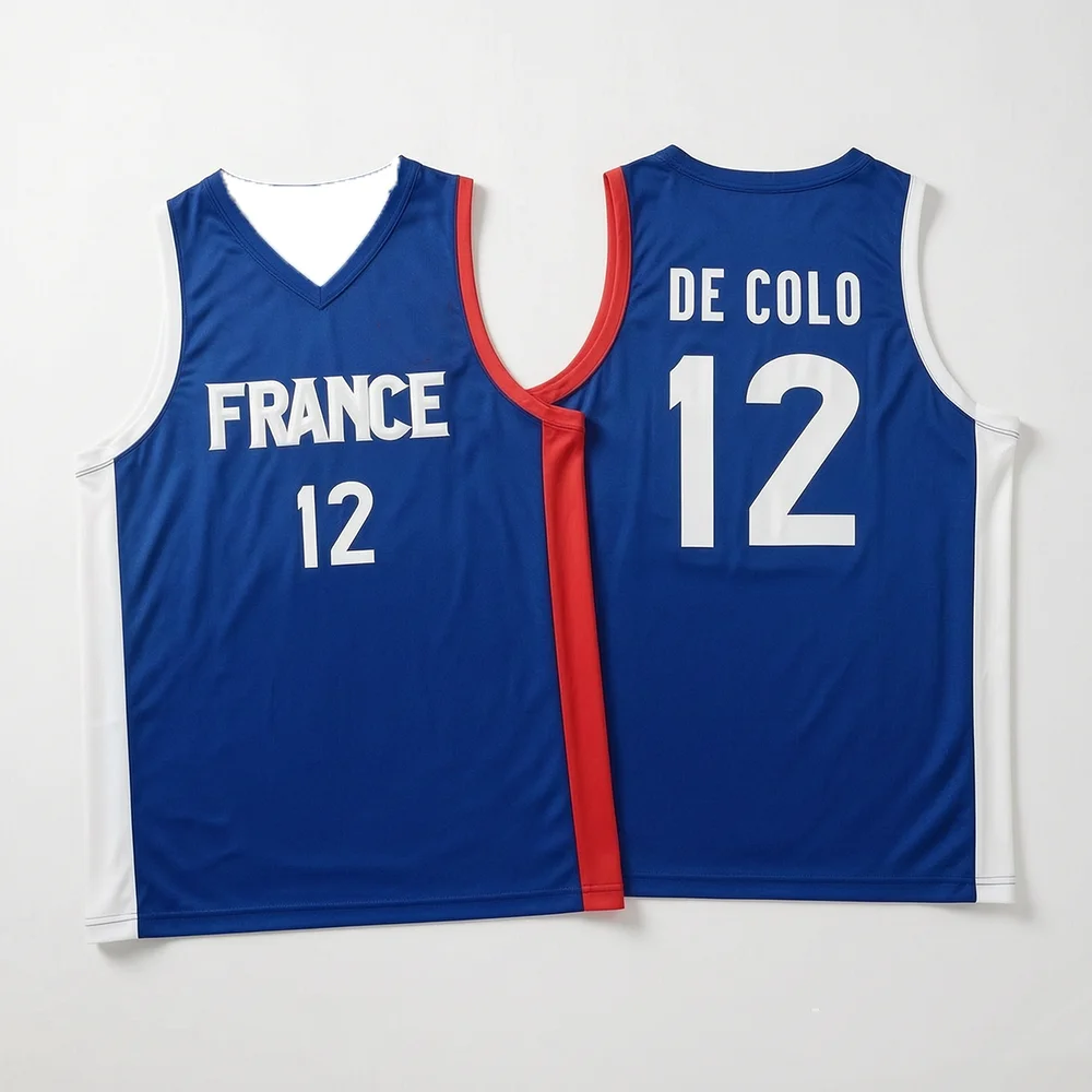 Camisas de Basquete Masculinas e Femininas da França WEMBANYAMA
