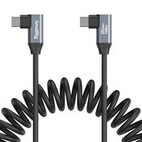 SmallRig USB-C to USB-C Coiled Data Cable Supports 20Gbps High-speed Data Transfer and 100W Fast Charging