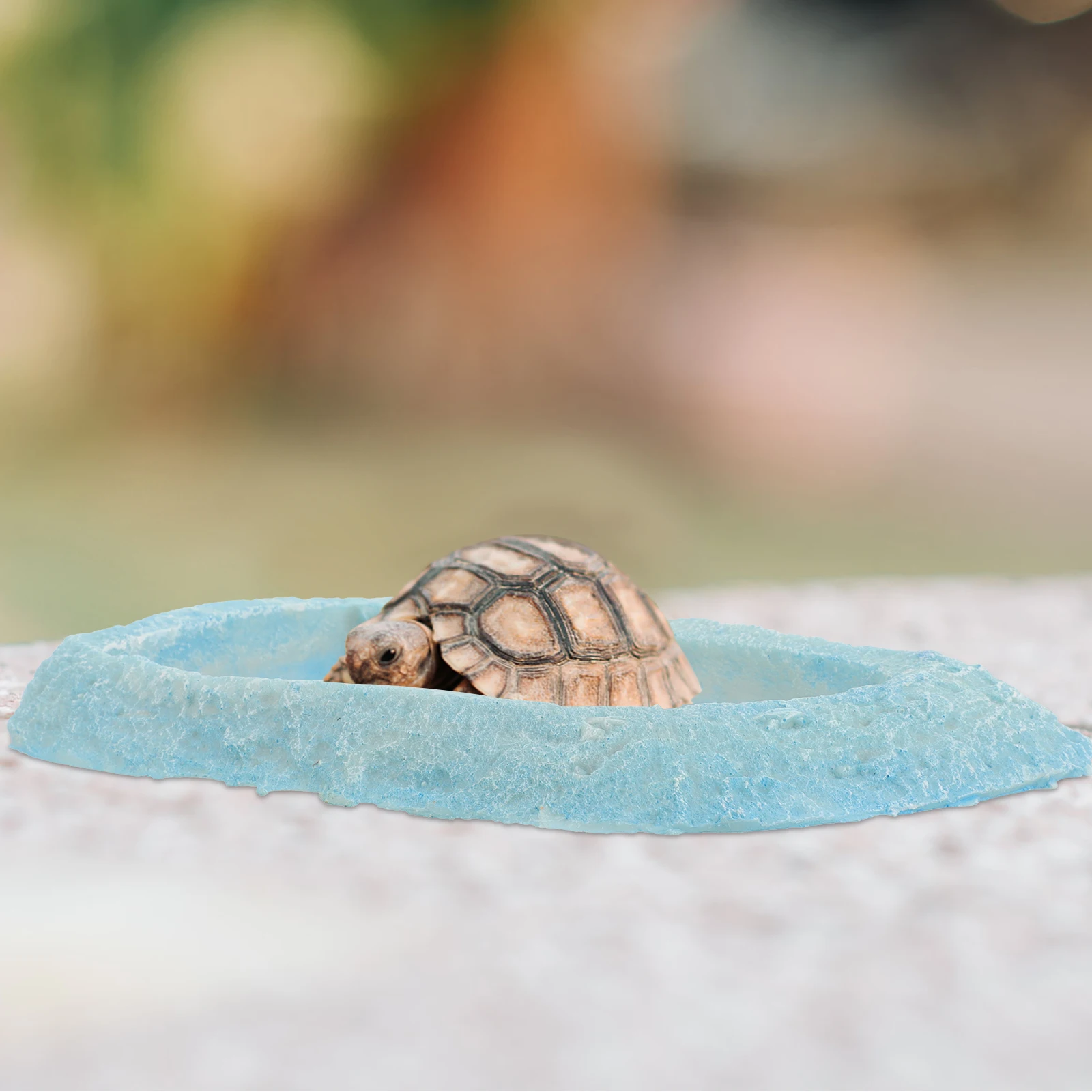 

Resin Reptile Water Dish Feeding Bowl Durable Water Bowl for Tortoise Lizards Geckos Terrarium Food Dish Reptile Feeder