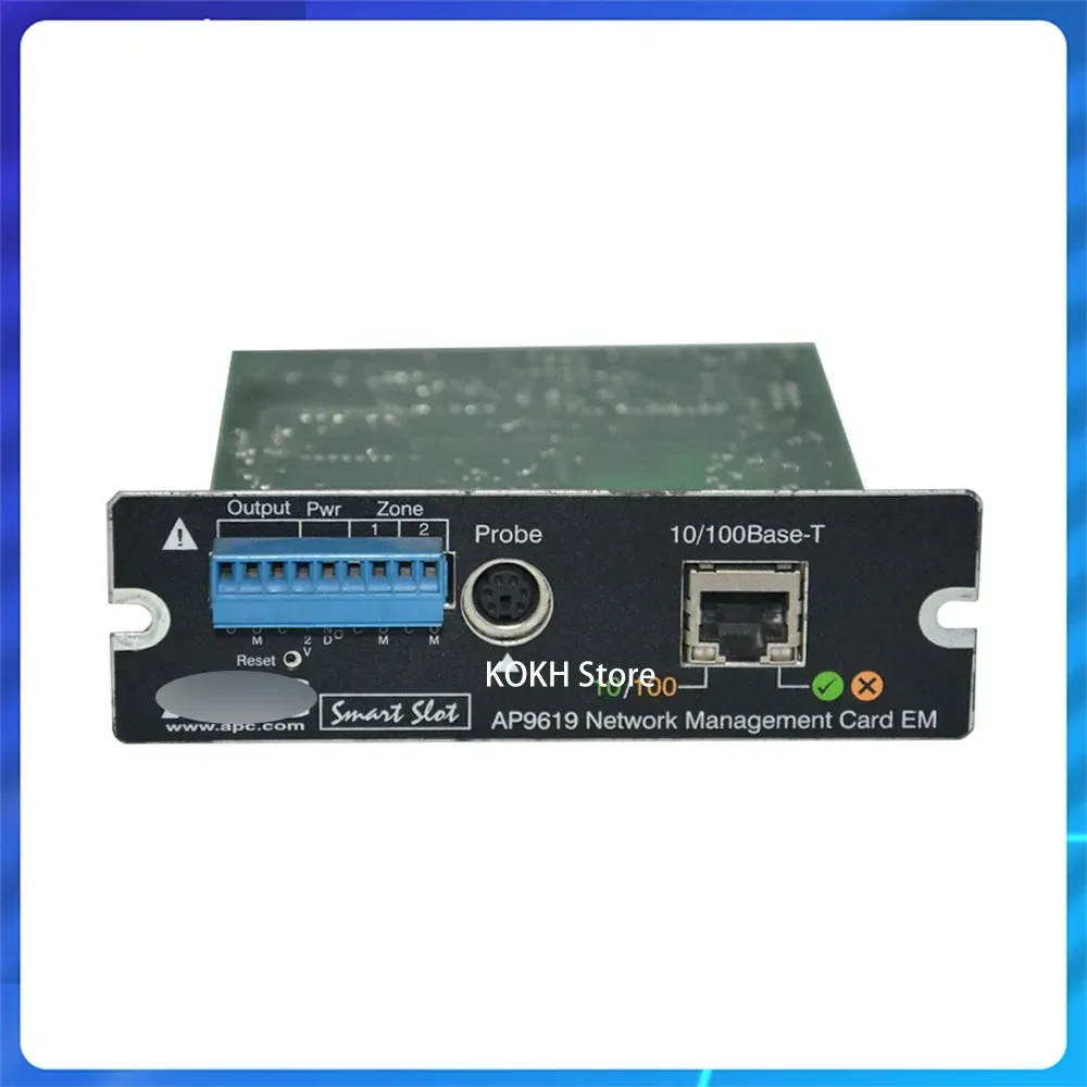 Original for APC Smart Slot EM Tested Board 10/100 Ethernet AP9619 UPS Uninterruptible Power UPS Management Adapter Card