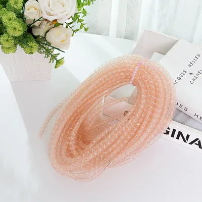 Netzrohr, röhrenförmig, Rosshaar, Krinoline-Röhren, Crin Cyberlox, DIY-Halskette, Halsband, Armband, Haarnadel, Dekoration, Bastelbedarf, 4 mm/8 mm – Detail 8