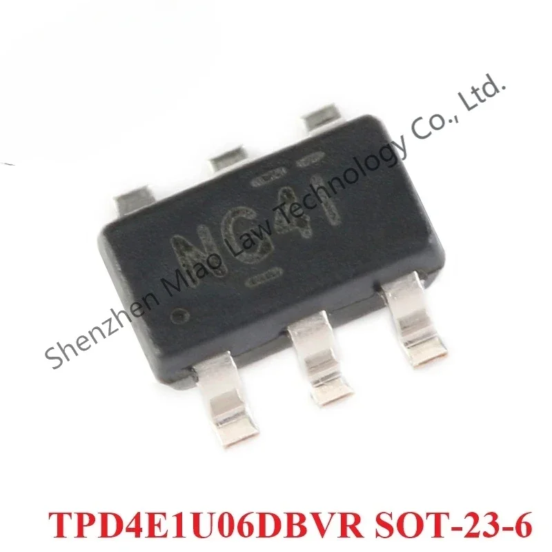 

10pcs TPD4E1U06DBVR TPD4E1U06 SOT23-6 SOT-23-6 4-channel High-speed ESD Protection Device Original