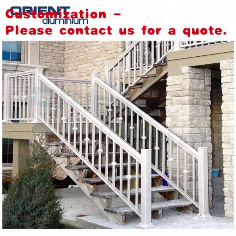 custom.Factory Direct Sale Aluminum Railing Balustrade Aluminium Balcony Handrail High Quality Metal
