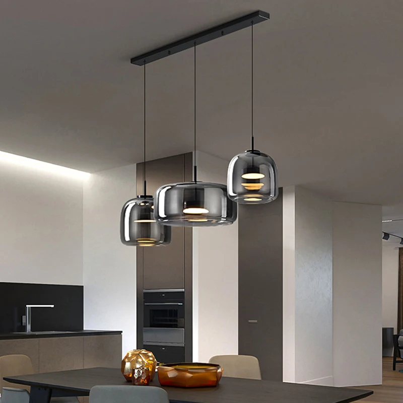 Nordic home decor vetro sala da pranzo lampada a sospensione luci illuminazione interna lampada da soffitto lampade a sospensione lampadario per soggiorno