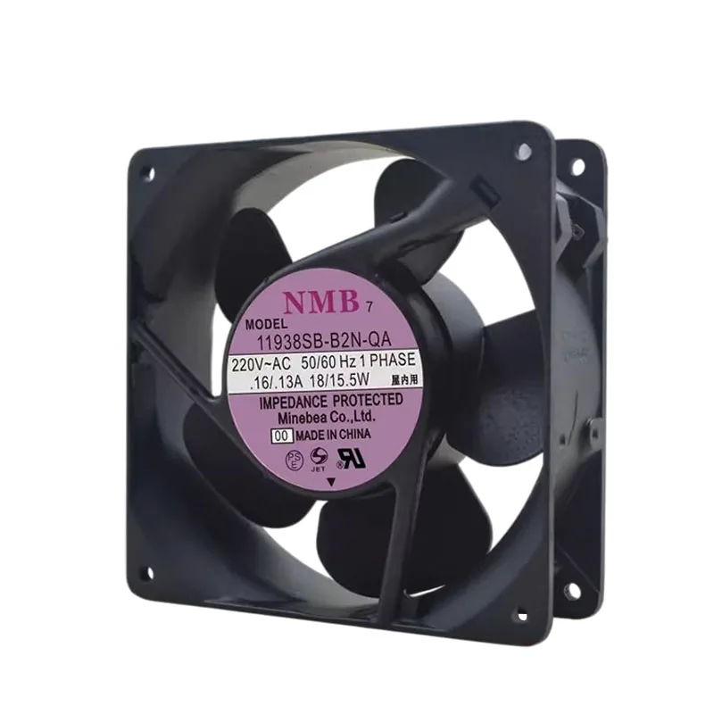 NEW ORIGINAL 11938MB-B2N-QA AC 220V 18/15.5W 12038 120*120*38mm 12cm COOLING FAN RADIATOR