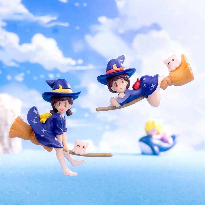 1 Pcs Cartoon Flying Witch Diver Floating Fish Tank Decoration Fish Tank Aquascape DIY Decorations Mini Decorations