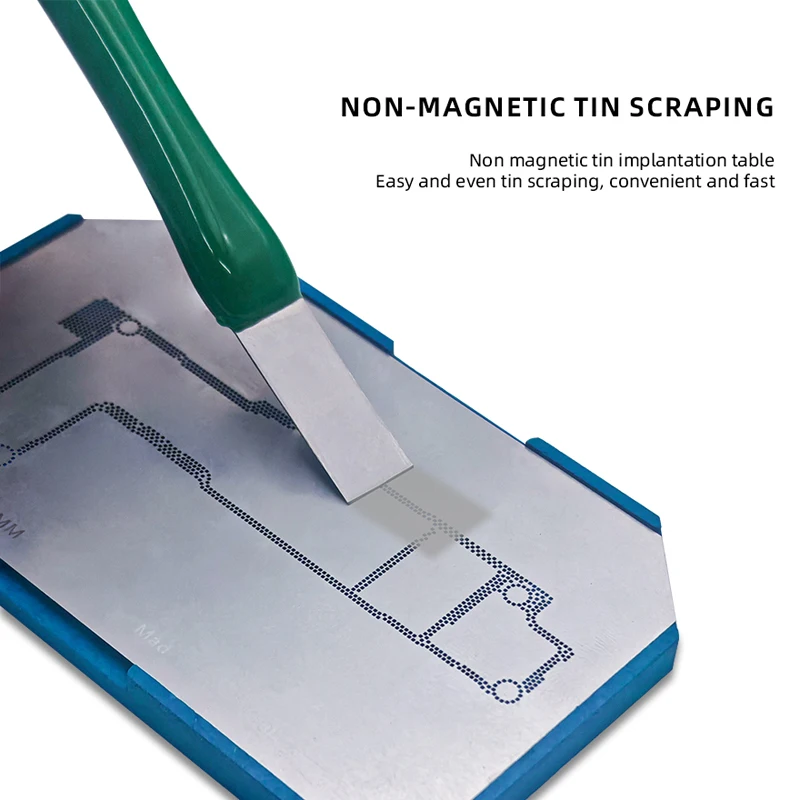 BST  Non-magnetic Solder Paste Scraper for Motherboard CPU IC Chip Disassembly Blades Stainless Steel 0.2MM Pry Opening Tool