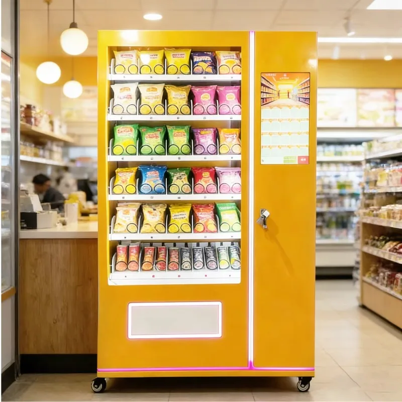 Automatic Snack Vending Machine Commercial Drink Beverage Retail Dispenser Smart Food Self Service Equipment