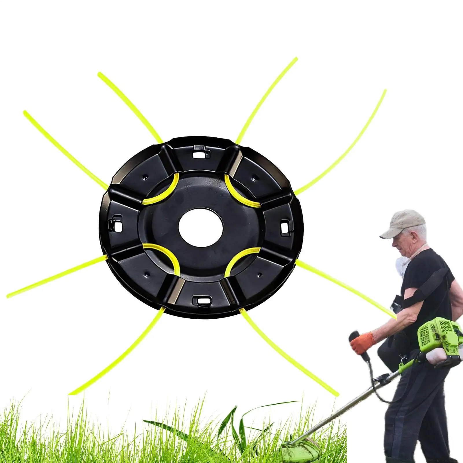 

Grass Eater Head String Trimmer Head Replacement Cutter Adapter Accessories for Outdoor Lawn Garden Edger Mower Mowing Machine