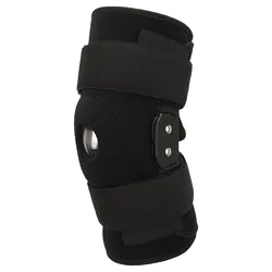 1Pc  Hinged Knee Orthosis Brace Support Ligament Sport Injury Orthopedic Splint Aluminium Adjustable  Knee Pads Stabilizer