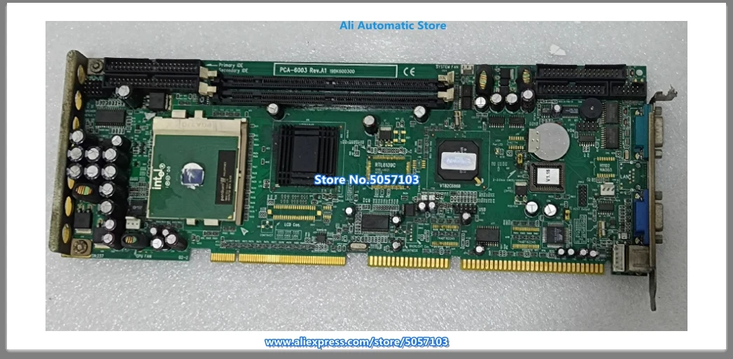PCA-6003 Rev.A1 Full Length P3 Industrial Control Integrated Graphics tested 90% New