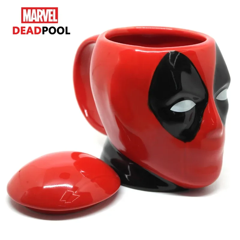 Deadpool Marvel animation peripheral cool 3D ceramic coffee cup creative personality large capacity couple mug holiday gift