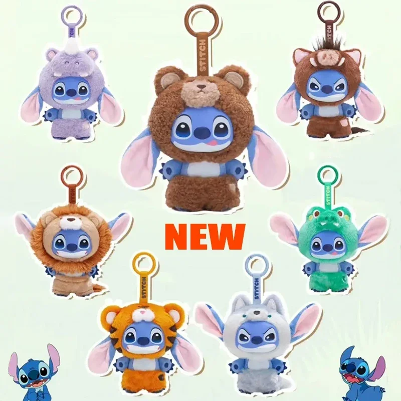 Disney Stitch Wild Animal Series Vinyl Trend Surprise Blind Box Pendant Ornaments Decorative Holiday Birthday Christmas Gifts